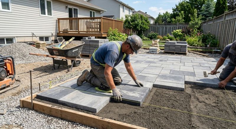 Patio Pavers Installation in Boston, MA